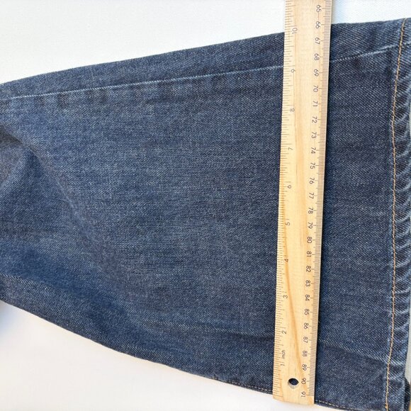 Vintage Y2K Gap Low Rise Boot Cut Side Zip Jeans Dark Wash Size 12 - Picture 7 of 8